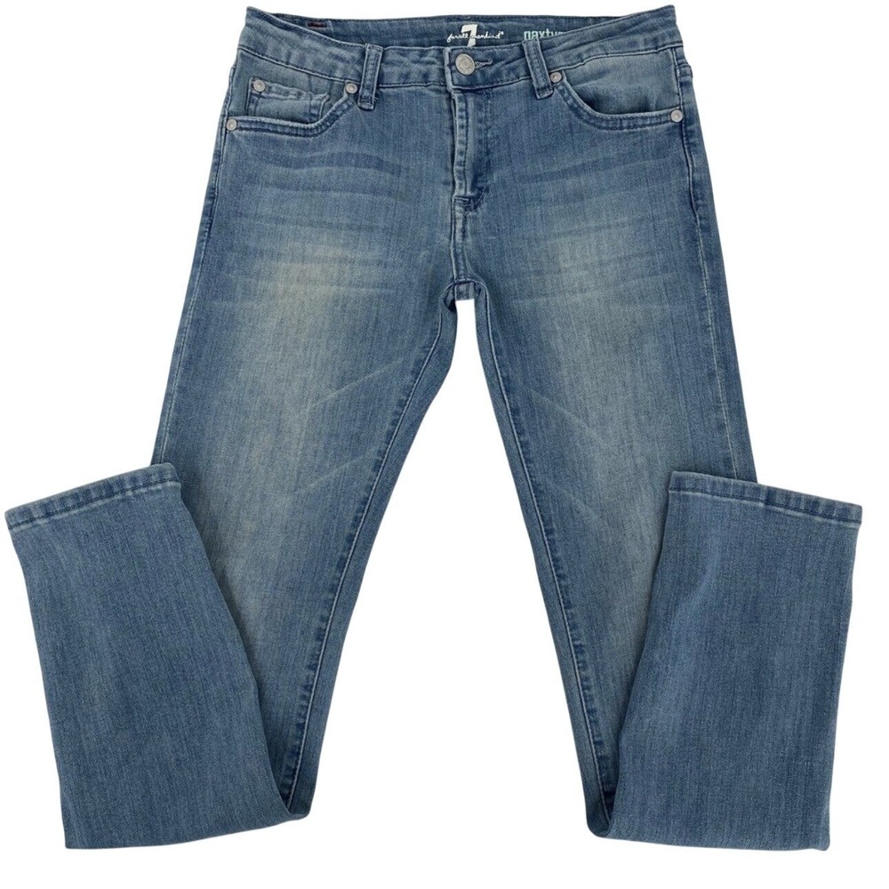 7 For All Mankind Paxtyn Skinny Jeans  Medium Wash Blue Denim Y2K Girls Size 12